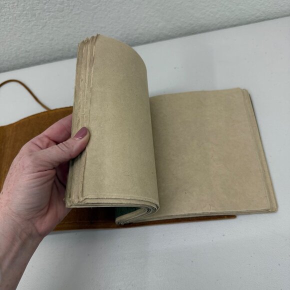 Minds Eye Journals Distinctive Handmade Designer Leather Jute Paper Notebook - Picture 3 of 8